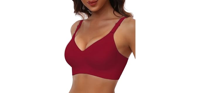 Horisun Soft Support - Seamless, Wire-Free Full Coverage Comfort Bra