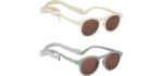 HXS Unisex Blocking - 2-Pack Polarized Baby & Toddler Sunglasses