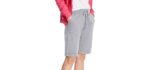 Hanes Women's French - Soft Terry Bermuda Shorts with Pockets