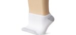 Hanes Women's No Show - Soft Socks with Moisture-Wicking Comfort & Durability