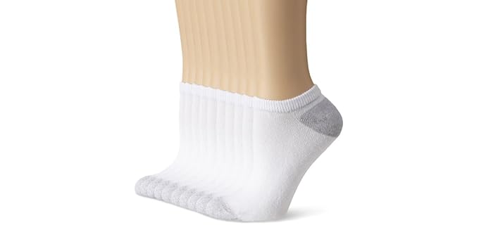 Hanes Women's No Show - Soft Socks with Moisture-Wicking Comfort & Durability