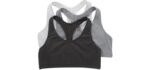 Hanes Racerback - Soft Racerback Cotton Bralette with Light Support