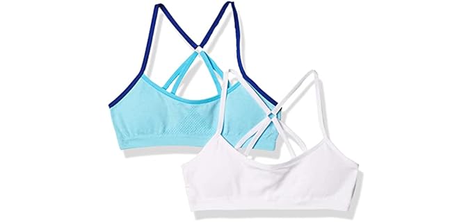 Hanes Racerback - Seamless Racerback Bra with Removable Pads