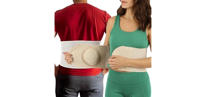 Armstrong America Unisex Binder - Wide Abdominal Binder with Removable Pressure Pad