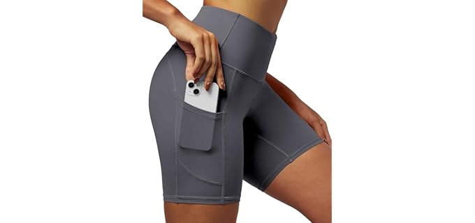 IUGA Women's Compression - Yoga Shorts with Tummy Control