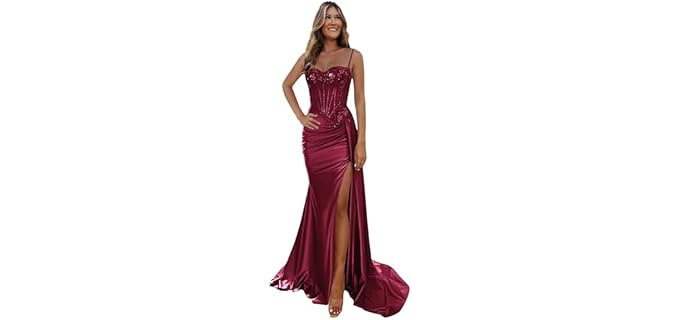 Jaeden Chiffon A Line - Romantic V-Neck Evening Gown