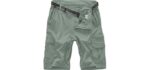 Jessie Kidden Men's Casual - Lightweight Outdoor Cargo Shorts with UPF