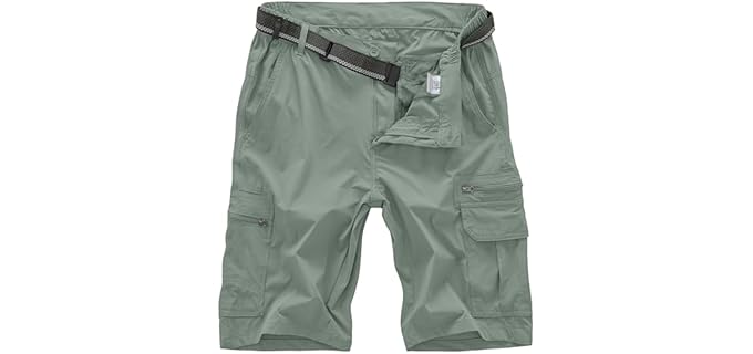 Jessie Kidden Men's Casual - Lightweight Outdoor Cargo Shorts with UPF