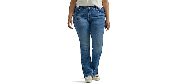 Lee Flex - Plus-Size Bootcut Jeans with Elastic Waistband