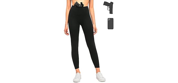 Lilcreek NylonSpandex - Secure Concealed Carry Leggings with Dual Holsters