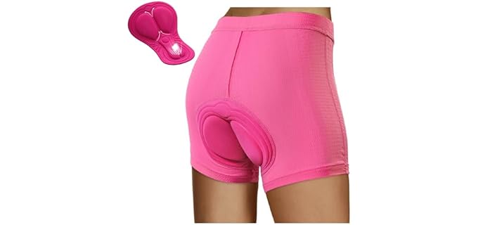 Lixada Women's MTB - Lightweight Breathable 3D Padded Cycling Shorts