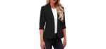 LookbookStore Dressy - 3/4 Sleeve Blazer with Classic Fit