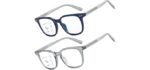 Missfive Unisex Exquisite - Stylish Progressive Multifocus Glasses with Blue Light Protection