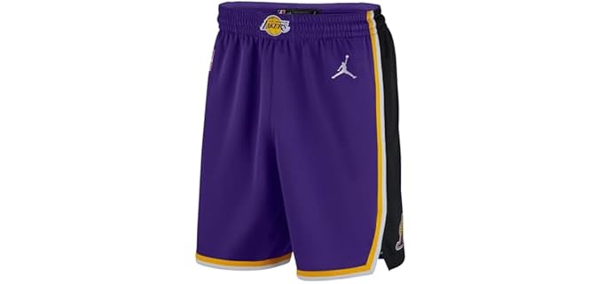 Jordan by Nike Men's Swingman - Authentic Lakers Statement Edition Shorts