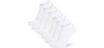 Pure Athlete Unisex Merino - Cushioned Low-Show Wool Running Socks