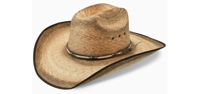 Resistol Men's Amarillo - Classic Palm Straw Cowboy Hat with Comfort Band