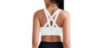 Running Girl Criss-Cross - Medium-Support Criss-Cross Back Sports Bra
