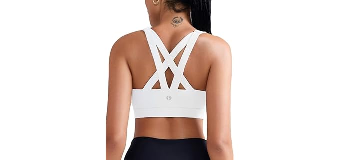 Running Girl Criss-Cross - Medium-Support Criss-Cross Back Sports Bra