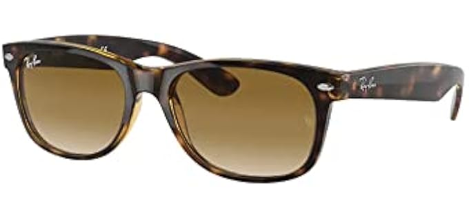 Ray-Ban Unisex RB2132 - Updated Wayfarer Sunglasses with Gradient Crystal Lenses
