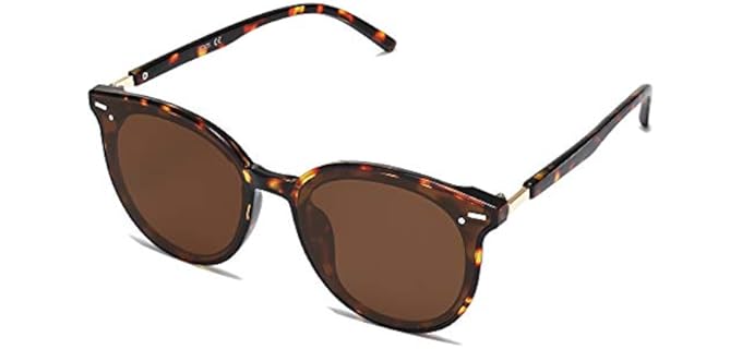 Sojos Women's SJ2067 - Trendy Round Sunglasses with UV400 Protection