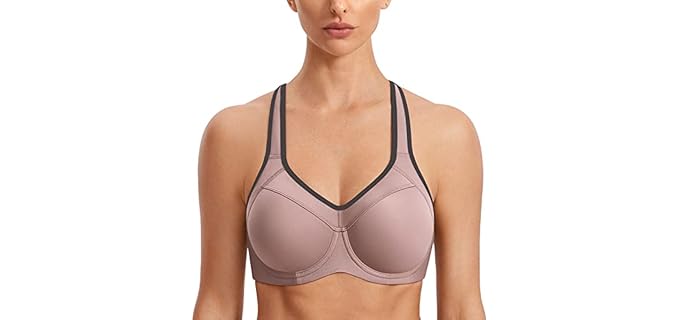 Syrokan Lined - High-Impact Racerback Underwire Sports Bra