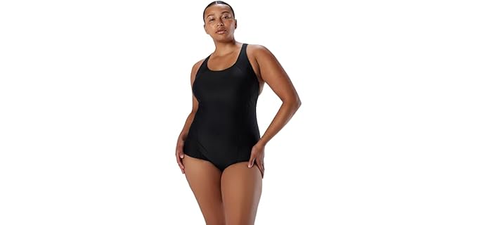 Speedo Princess - Durable One-Piece Seam with Conservative Cut Swimsuit