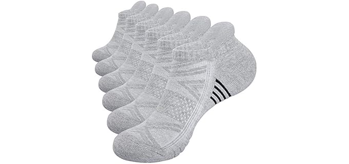 Tanstc Unisex Anti-Blister - Low-Cut Anti-Blister Cushioned Athletic Running Socks