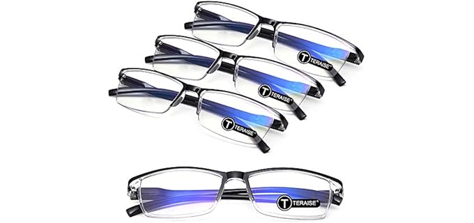 Teraise Unisex Fashion - Set of 4 Anti-Blue Light Readers