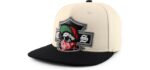 Trendy Apparel Shop Men's Chicano Skull - Bold Skull-Embroidered Flatbill Snapback Cap