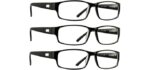 TruVision Unisex 9504H - Lightweight Resin Frame with Clear or Tinted Lenses