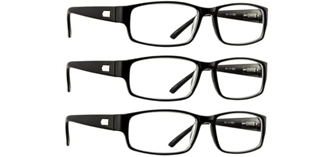 TruVision Unisex 9504H - Lightweight Resin Frame with Clear or Tinted Lenses