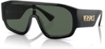 Versace Women's VE4439 - Luxury Full-Rim Sunglasses with Dark Grey Lenses