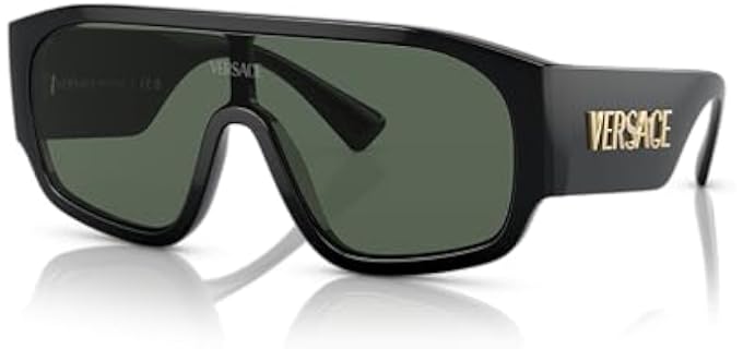 Versace Women's VE4439 - Luxury Full-Rim Sunglasses with Dark Grey Lenses