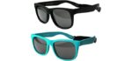 Bib-On Unisex First - Vintage Polarized Sunglasses for Toddlers Ages 2-4