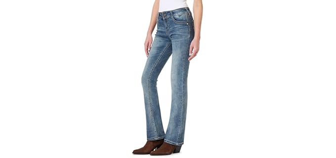 WallFlower Luscious - Mid-Rise Curvy Bootcut Jeans with Stretch