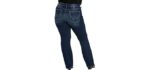 Wrangler Q-Baby - Mid-Rise Riding Jeans with No-Gap Waistband