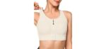 Yvette Supportive - Front Closure Wirefree Sports Bra