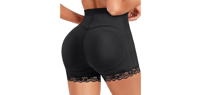 Aosboei Hip Enhancer - Seamless Butt Lifter Panties with Pads & Tummy Control