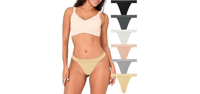 Bamboo Cool Stretchy Lace - Breathable Bamboo Lace Thongs