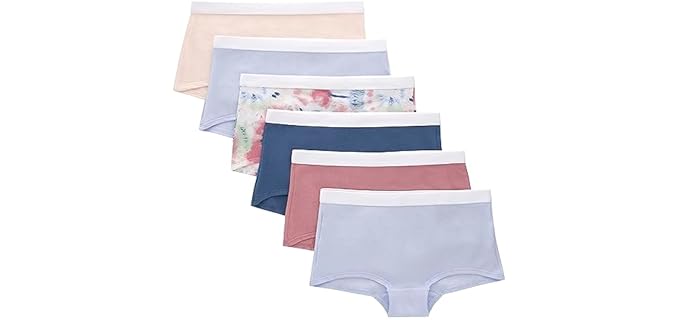 Hanes Originals - Girls Originals Hipster Underwear 6-Pack