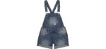 Levi's Women's Denim - Classic Adjustable Denim Shortall for Kids