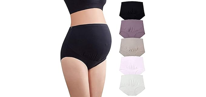 Mama Cotton Breathable - Breathable Over-Bump Maternity Panties