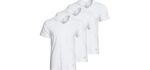 Atek Men's V Neck - Cooling Undershirt with Breathable Comfort