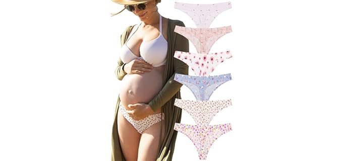 Kuku Panda Athletic - Seamless No-Show Thongs for Comfort and Active Wear