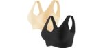 Prettywell Women's Seamless - Wireless Sleep Bra with Soft Support