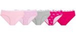 PUMA Tag-Free - Girls Cotton Bikini Underwear, 5-Pack