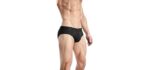 Rounderbum Men's Invisible - Padded Briefs with Removable Butt Enhancing Pads
