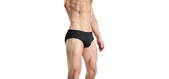 Rounderbum Men's Invisible - Padded Briefs with Removable Butt Enhancing Pads