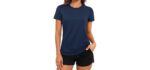 Tacvasen Women's Short Sleeve - Lightweight Quick-Dry UV Protection Running Shirt