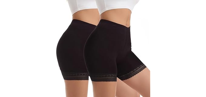 Vinconie Under Shorts - Slip Shorts with Lace Trim